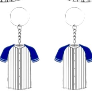 DIY baseball jersey keychains ⚾️